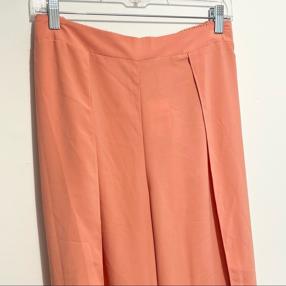 ➕ NWT Cato Coral Orange Light Weigh Wide Leg Pants Womens Plus Size 18/20 - Picture 3 of 11